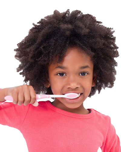 brushing and flossing